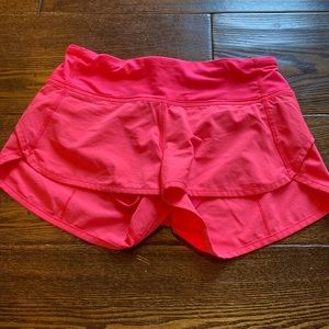 Hot pink Lululemon shorts